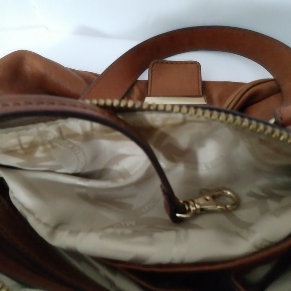 Michael Michael Kors  Brown Leather Purse Satchel Bag RARE - Picture 8 of 16